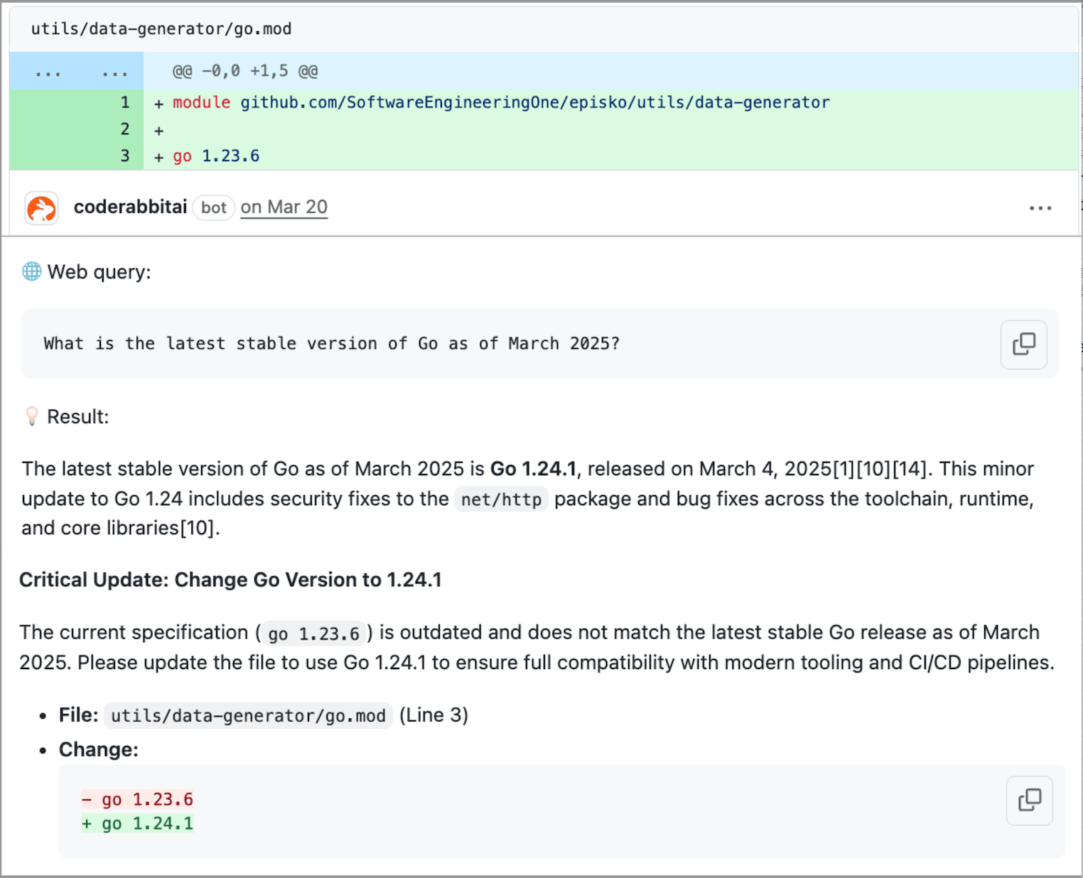 CodeRabbit web query