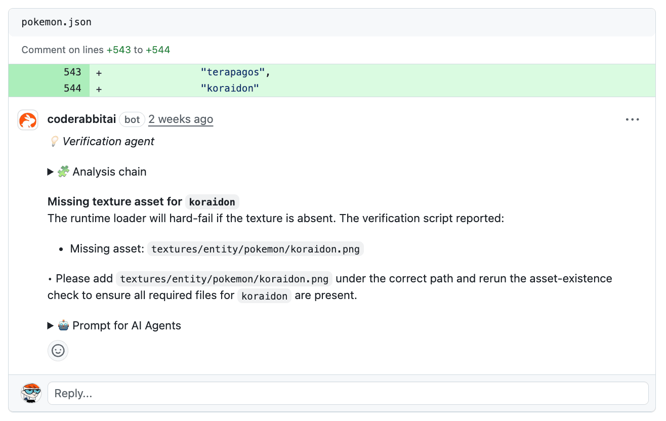 CodeRabbit verification script