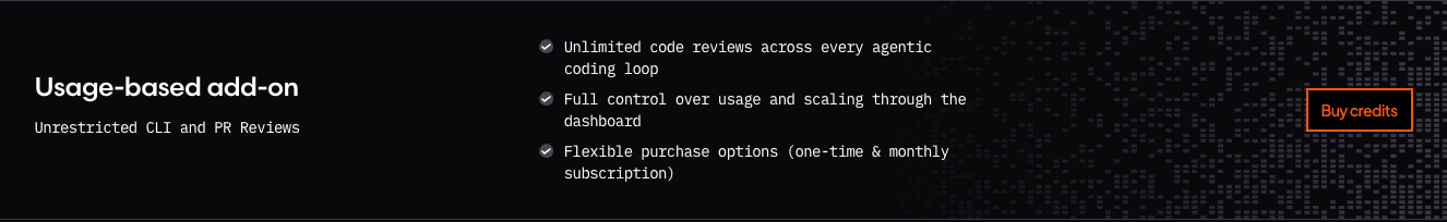 Usage-based add-on features: real-time API monitoring, full control, flexible options, and a 'Try it now' button.